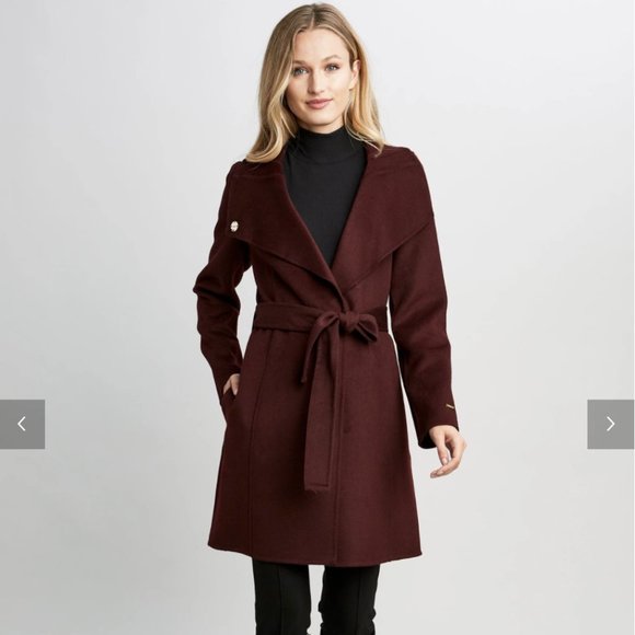 TAHARI Wool Wrap Coat - Picture 1 of 6